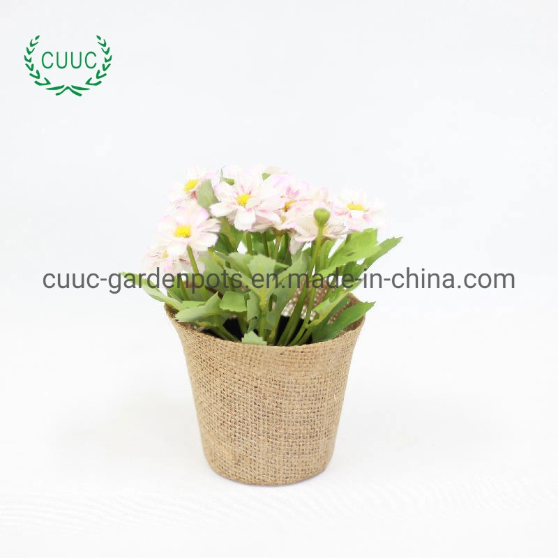 Small Flower Pot Fabric Flower Vase Modern Minimalist Flower Basket Cute Indoor Office Storage